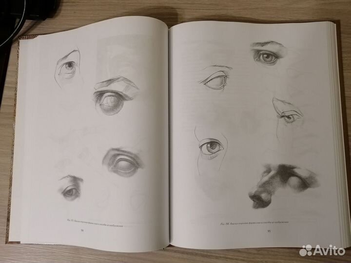 Книга учебная по рисунку головы