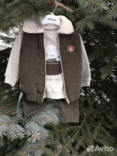 Костюм тройка на мальчика 92