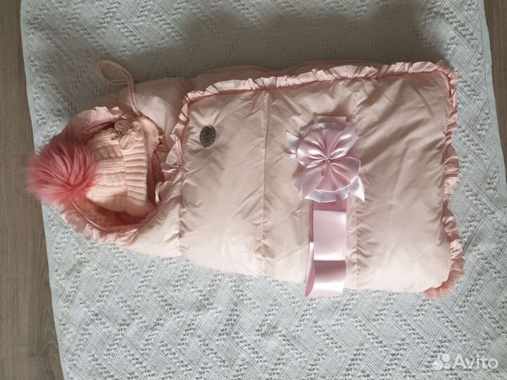 Конверт на выписку для девочки весна/осень