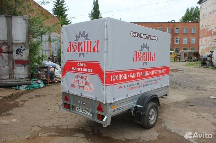 Тент Технотент на курганский прицеп