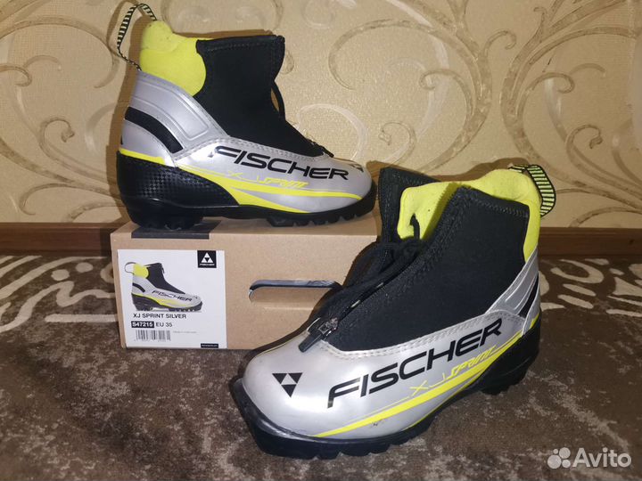Лыжные ботинки fischer xj sprint детские р. EU 35