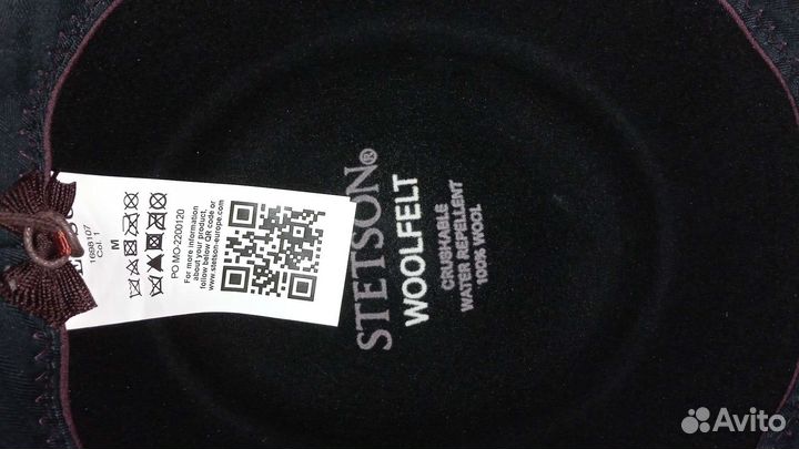 Шляпа мужская черная