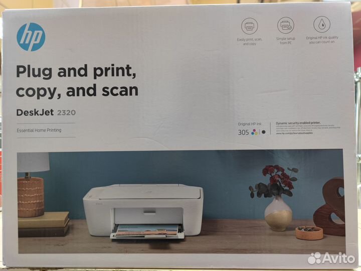 Цветной струйный мфу HP Deskjet 2320 новый