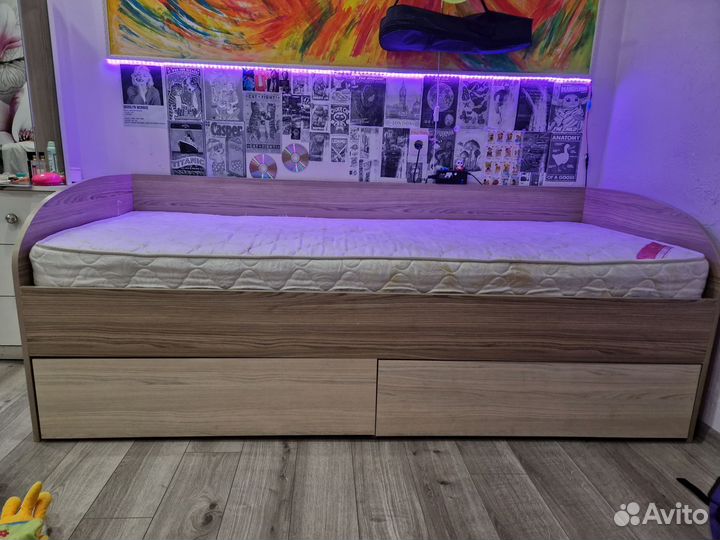 Детская кровать с матрасом ортопед