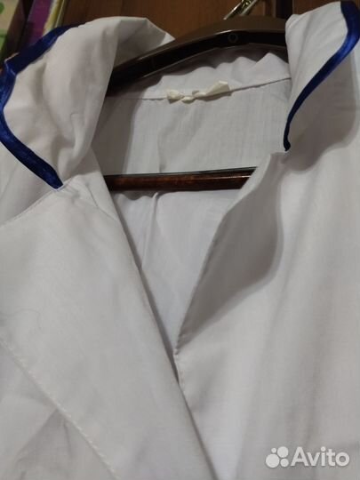 Новый белый халат большого размера
