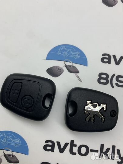 Корпус ключа Пежо 206 (Peugeot 206)