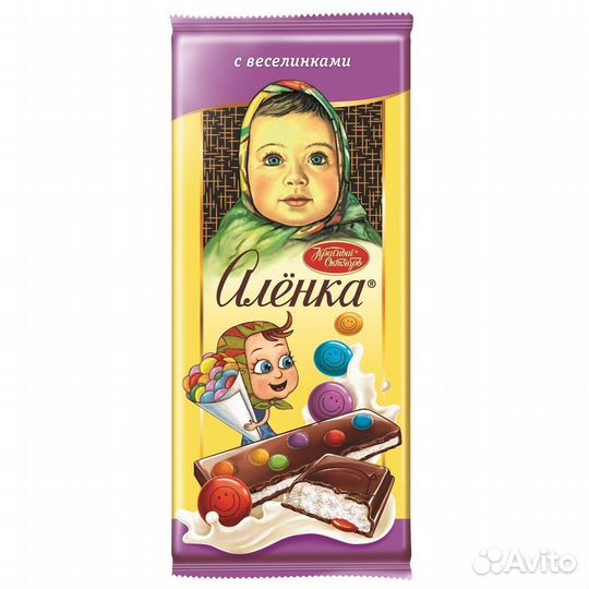 Шоколад Алёнка с молоком и веселинками 87 г