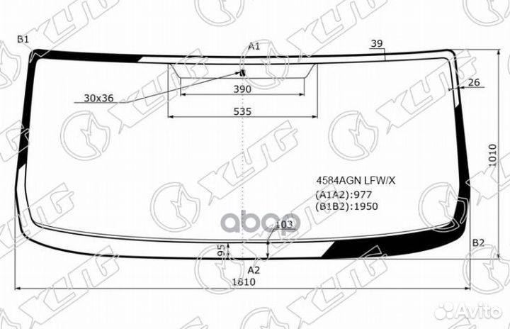 Стекло лобовое газ Газель next 12- / Газон next