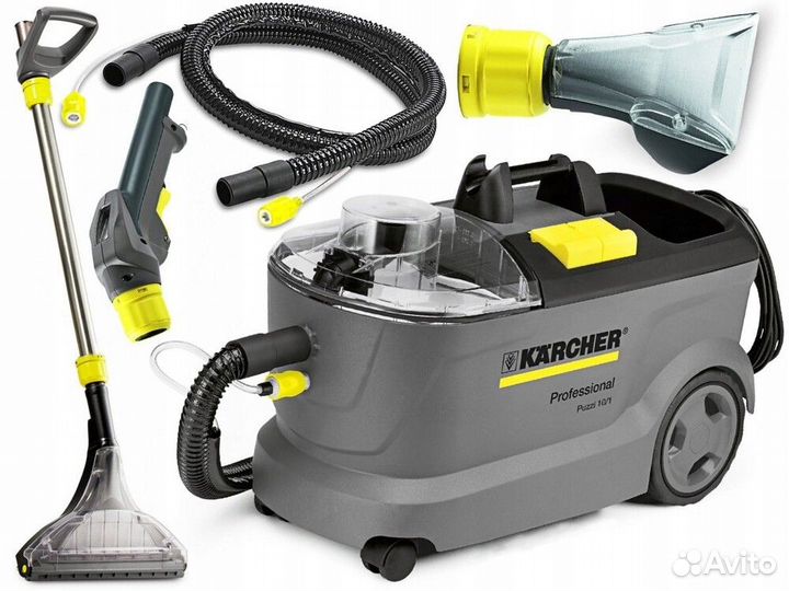 Профессиональный моющий пылесос Karcher Puzzi 10/1