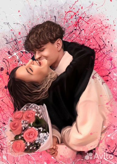 Печать на холсте под живопись /портрет по фото