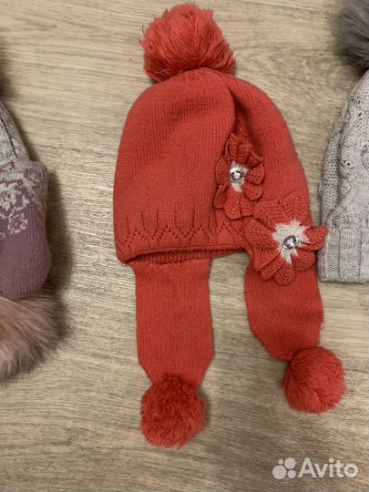 Шапка детская для девочки зимняя