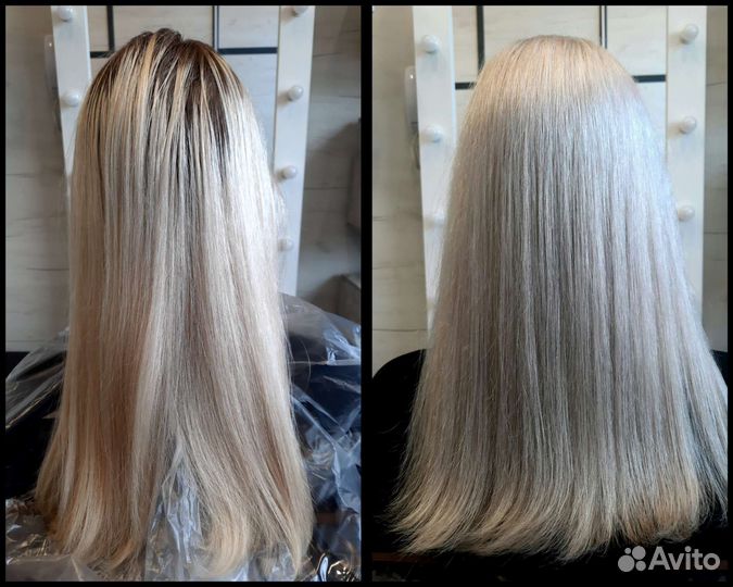 Ботокс волос/Кератиновое выпрямление/Окрашивание