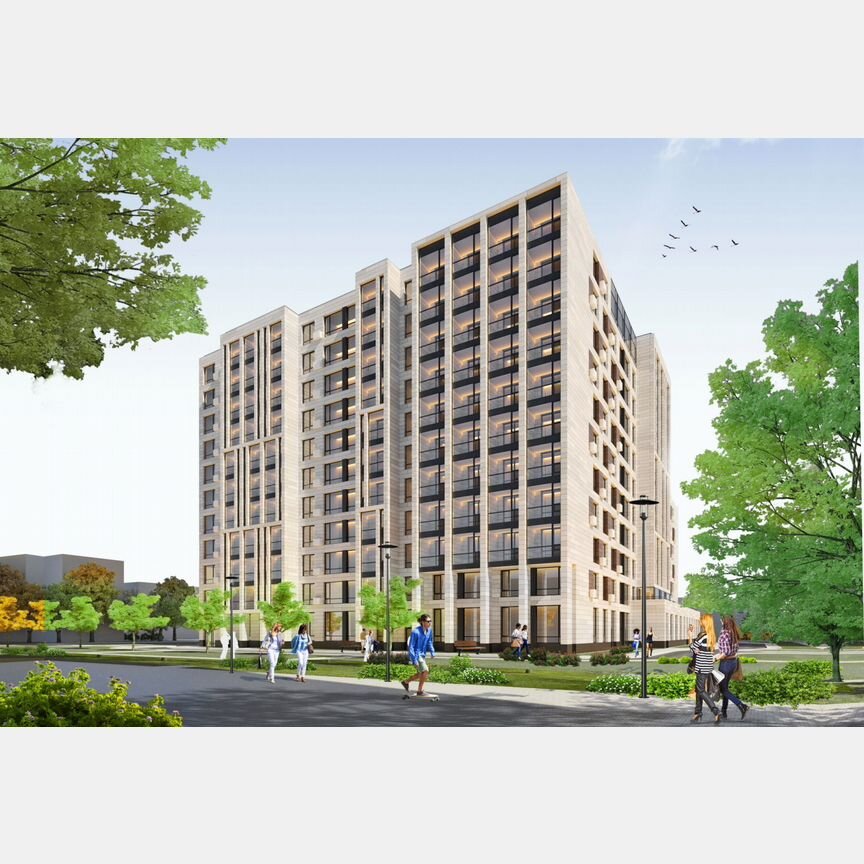 2-к. квартира, 56,5 м², 6/11 эт.