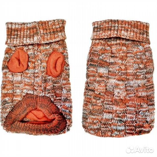 99885 уют новинка Свитер пестрый оранжевый 30 см