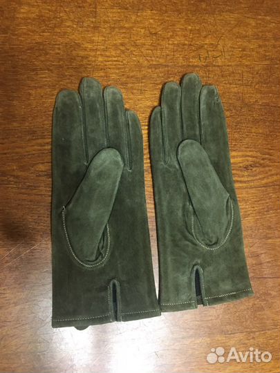 Перчатки замша