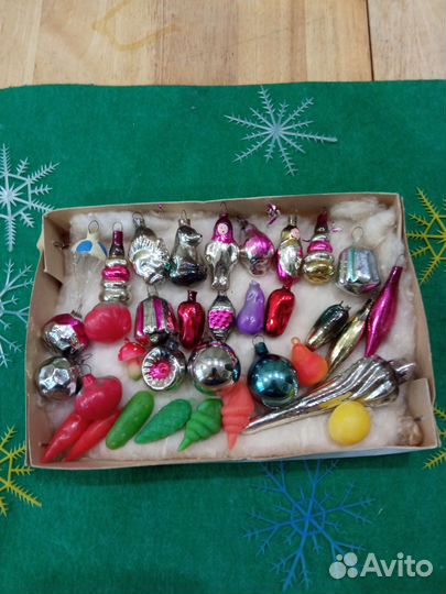 Елочные игрушки СССР набор малютка