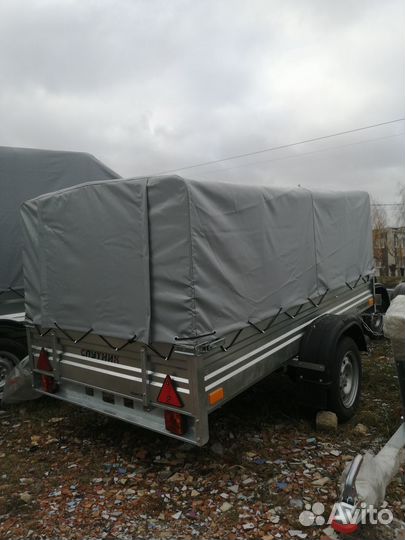 Прицеп спутник Expert 2,5х1,3х1,0м с тентом 70см