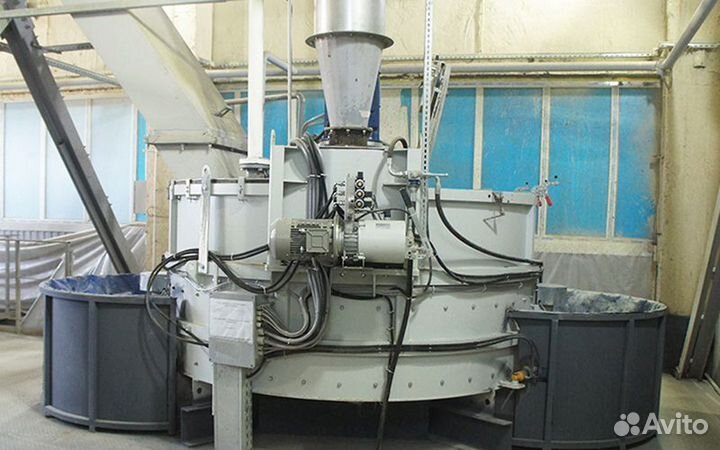 Планетарный бетоносмеситель MP 1500/1000 со скипом