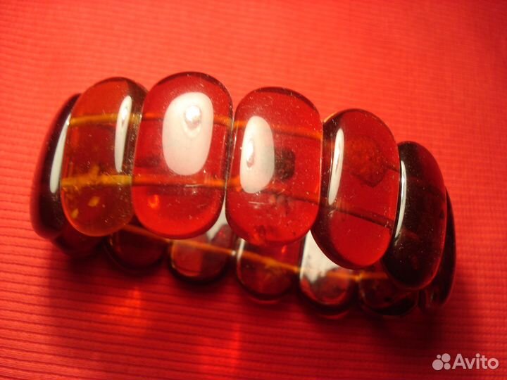 Браслет Янтарный Янтарь Россия Балтика Темный