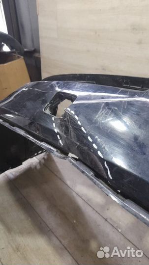 Бампер задний под парктроники Audi С 2015 По 2020