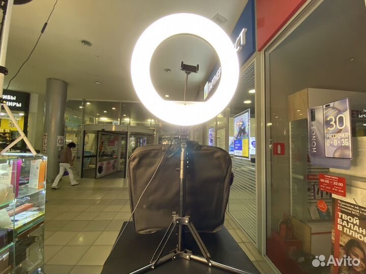 Лампа Кольцевая 45 см (без пульта) + штатив