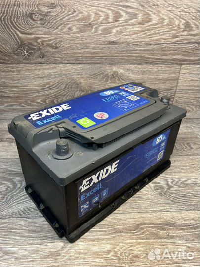 Аккумулятор Exide Excell 12B, 80Ah, EB802
