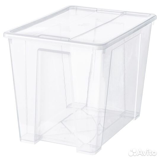 Контейнеры с крышкой икеа самла (новые), 65л 4 шт