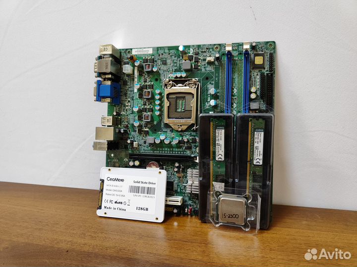 Материнская плата 1155+i5-2300+DDR3-8Gb+SSD 128Gb