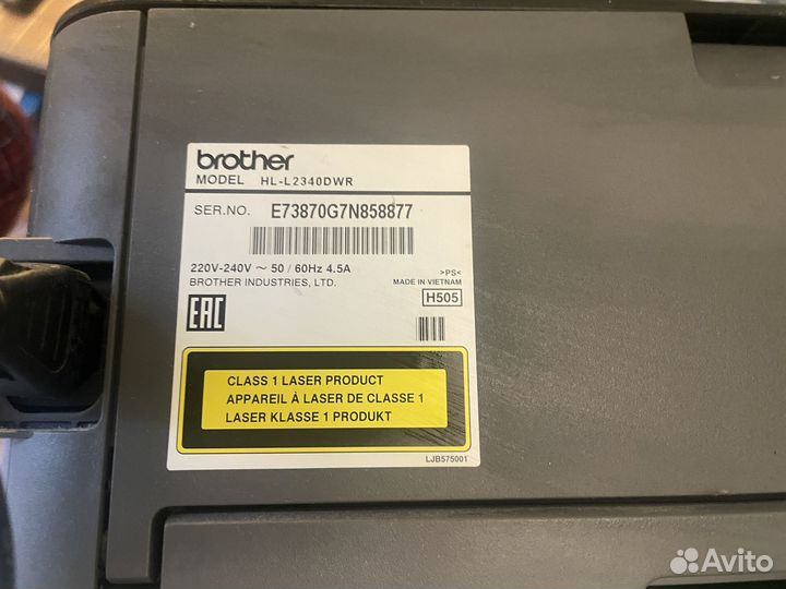 Принтер лазерный brother hl-l2340dwr