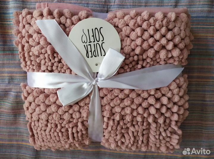 Коврик для ванной, розовый