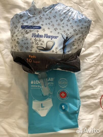 Прокладки урологические и трусики одноразовые