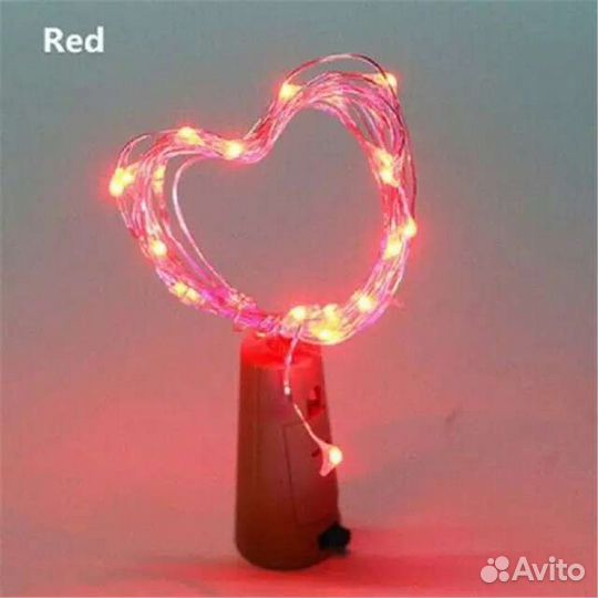 Гирлянда нить роса на батарейках