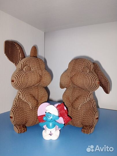 Зайчики, котики, для интерьера, 3D пазл