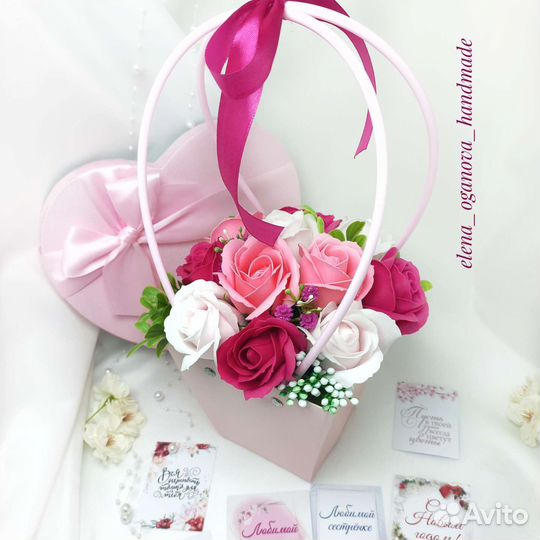 Букет из мыльных роз