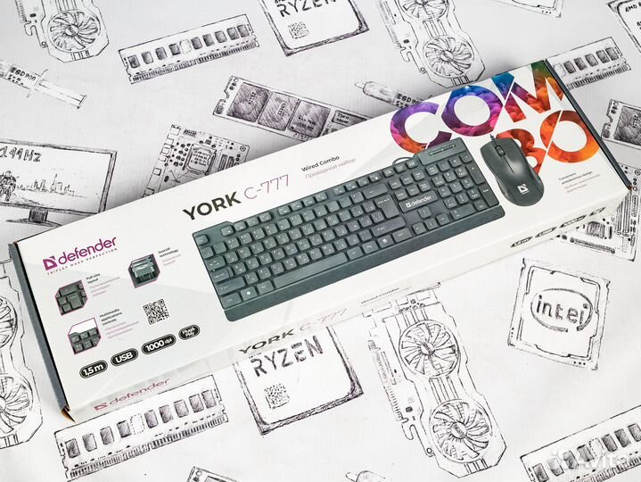 Комплекты клавиатура+мышь Defender York C-777