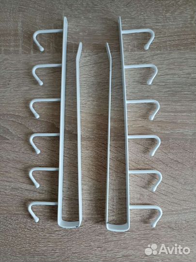 Вешалка с 6 крючками крепление на полку