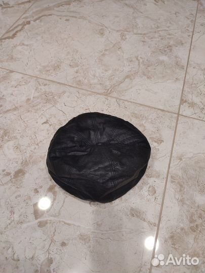 Натур.кожаная кепка