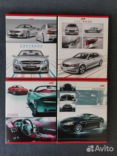 Тетради в клетку 96 листов и папка для черчения