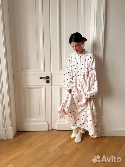 Платье в сердечко бохо