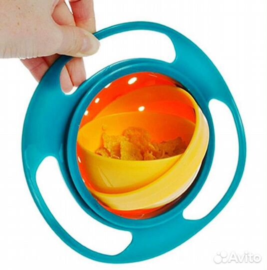 Детская тарелка непроливайка - нерассыпайка