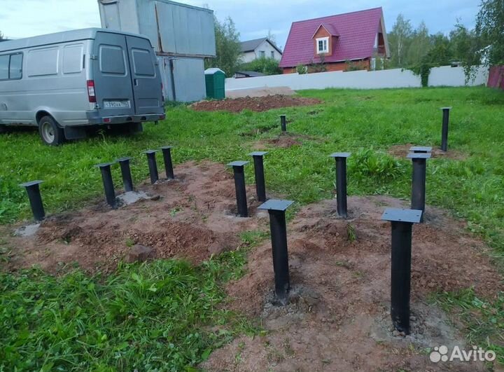 Монтаж винтовых свай