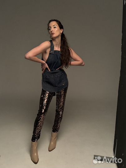 Лосины леггинсы из пайеток Zara зара M - L