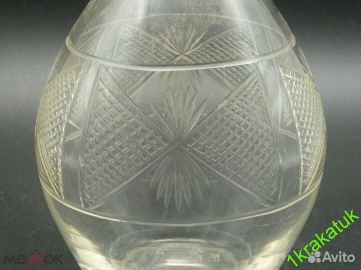 Графин ликерник русское стекло 20 век мальцов