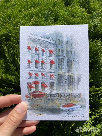 Набор открыток с Санкт-Петербургом 4 шт