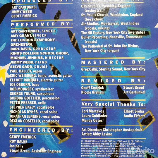 Art Gargunkel - Animals' Christmas By Jimmy Webb