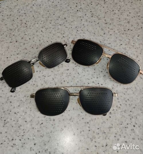 Очки тренажеры перфорационные для зрения