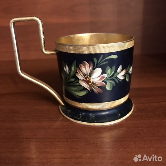 Подстаканник. Стопка. Эмаль. Серебро