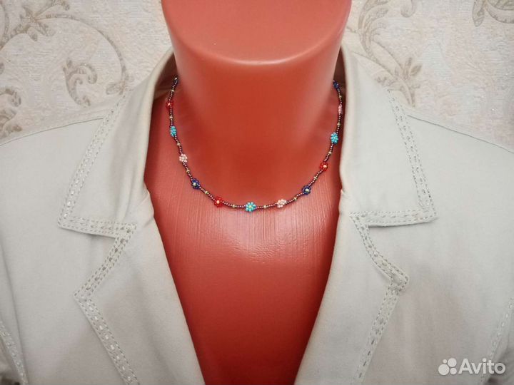 Чокер из бисера