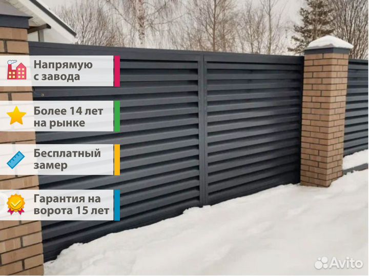 Автоматические откатные ворота