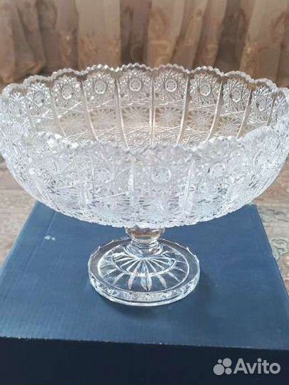 Ваза хрусталь Чехия